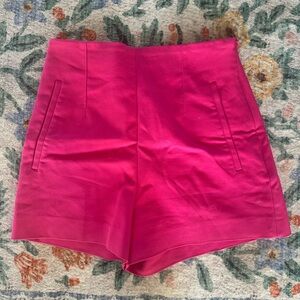 Zara High Waist Fuchsia Shorts